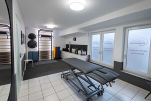 Rehab.Physiotherapie in Mainz Finthen, Bild eines Praxisraums, Foto: Melanie Billian